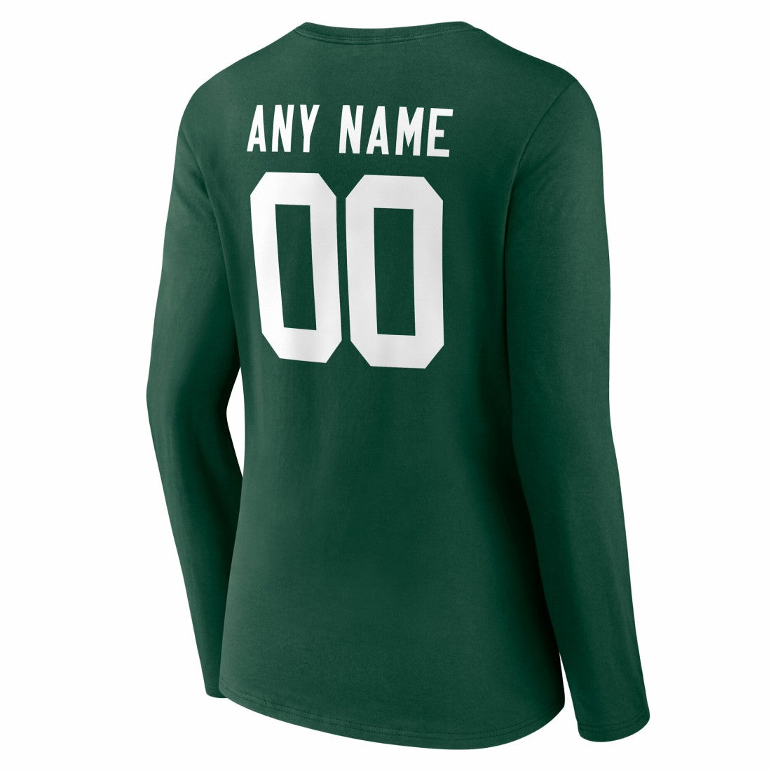 Green Bay Packers Women's Team Authentic Personalized Name & Number Long Sleeve V-Neck T-Shirt Green | NFL