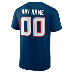 Houston Texans Team Authentic Personalized Name & Number T-Shirt Navy | NFL