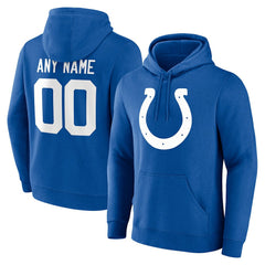 Indianapolis Colts Team Authentic Personalized Name & Number Hoodie Royal | NFL