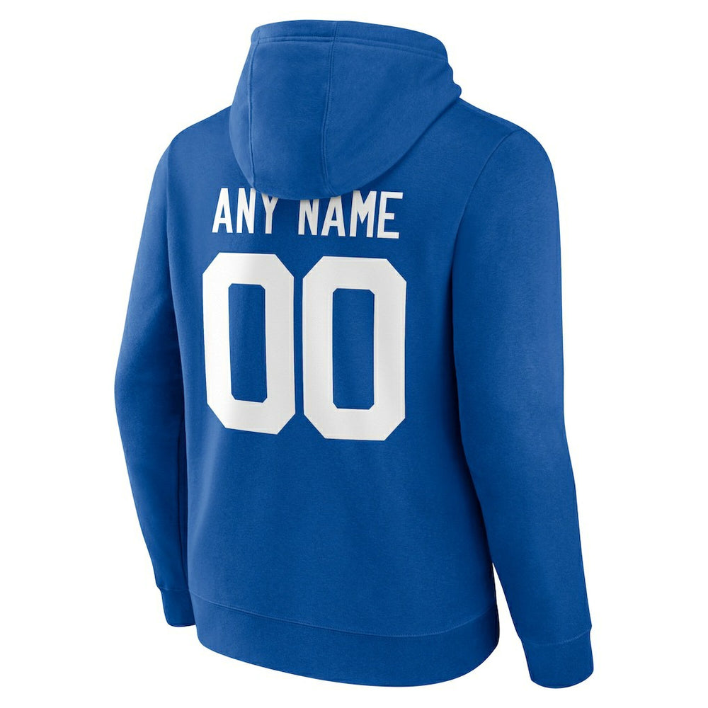 Indianapolis Colts Team Authentic Personalized Name & Number Hoodie Royal | NFL
