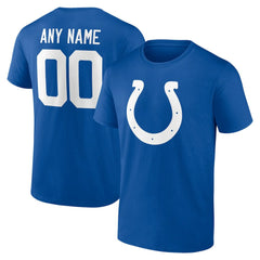 Indianapolis Colts Team Authentic Personalized Name & Number T-Shirt Royal | NFL