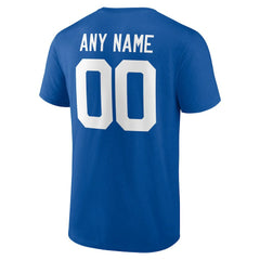 Indianapolis Colts Team Authentic Personalized Name & Number T-Shirt Royal | NFL