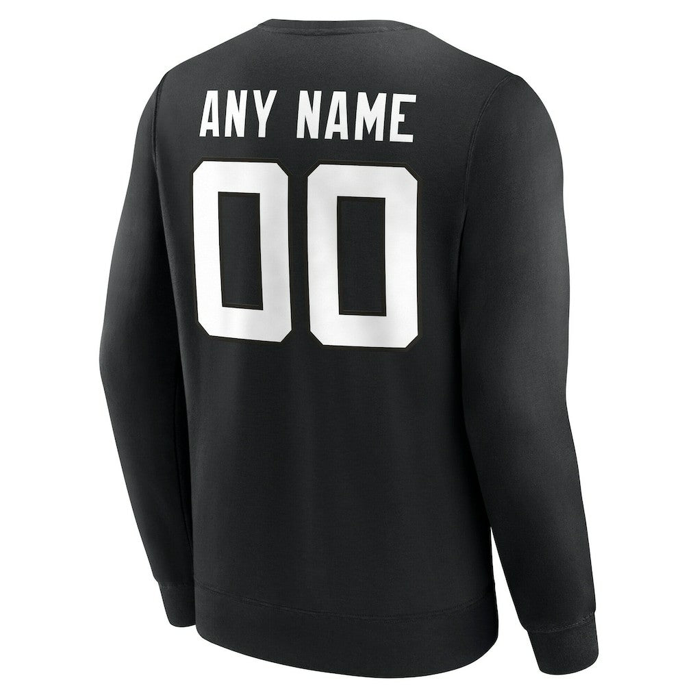 Jacksonville Jaguars Team Authentic Personalized Name & Number Sweatshirt Black | NFL