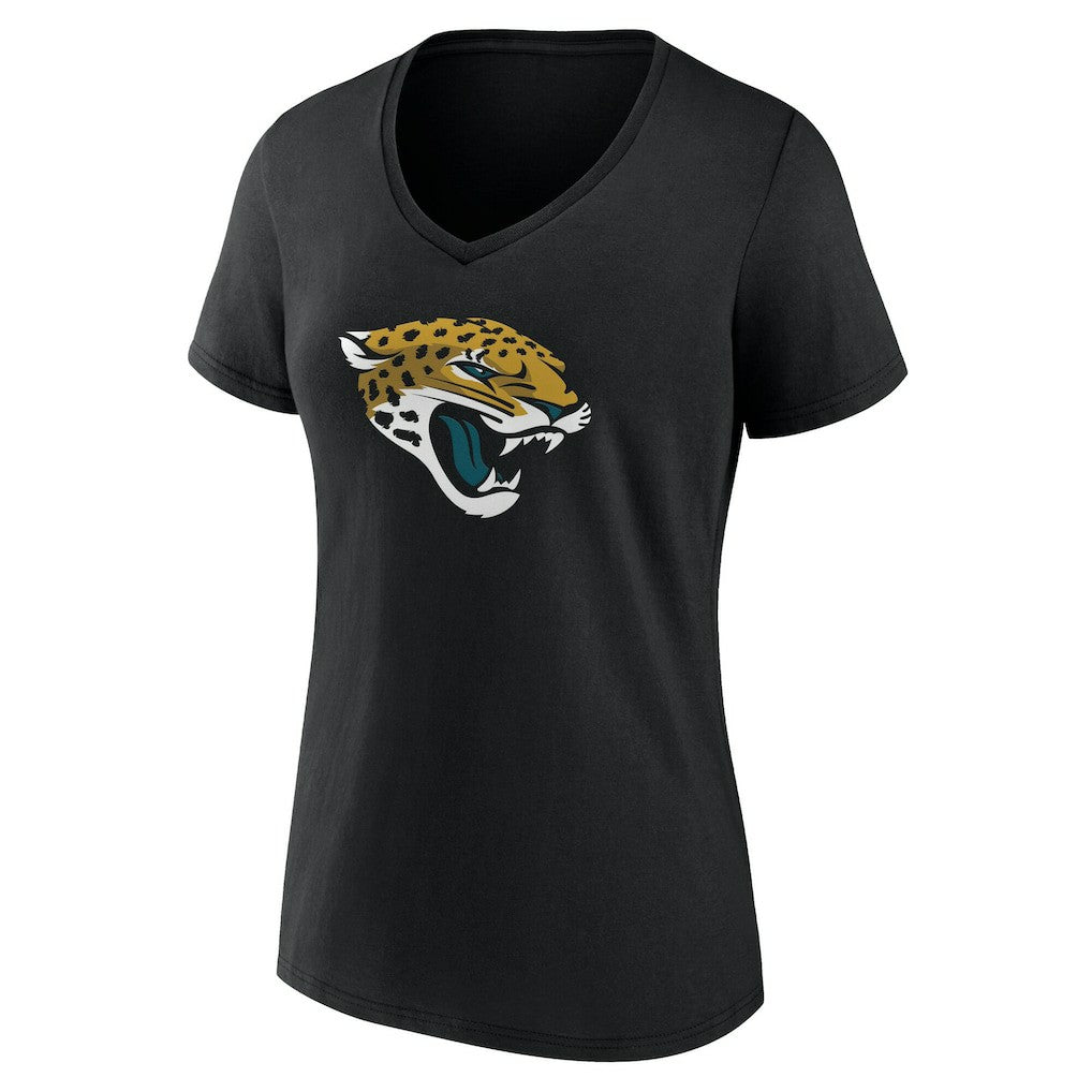 Jacksonville Jaguars Women's Team Authentic Personalized Name & Number V-Neck T-Shirt Black | NFL