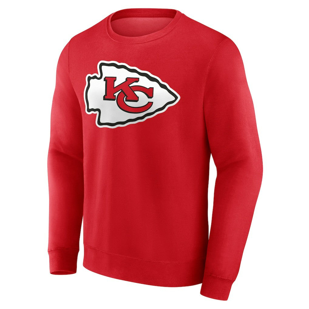 Kansas City Chiefs Team Authentic Personalized Name & Number Sweatshirt Red | NFL