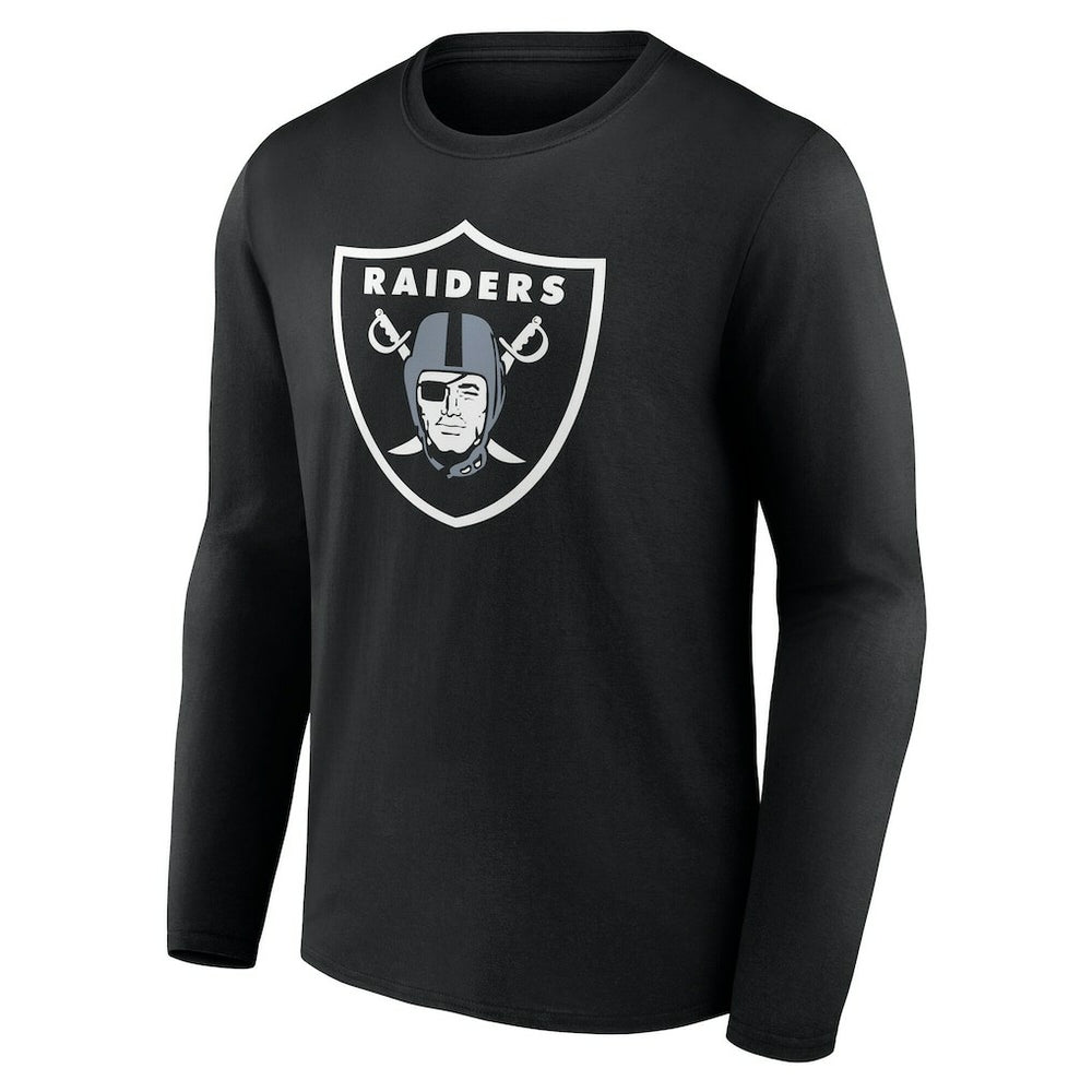 Las Vegas Raiders Team Authentic Personalized Name & Number Long Sleeve T-Shirt Black | NFL