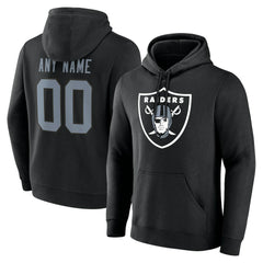 Las Vegas Raiders Team Authentic Personalized Name & Number Hoodie Black | NFL