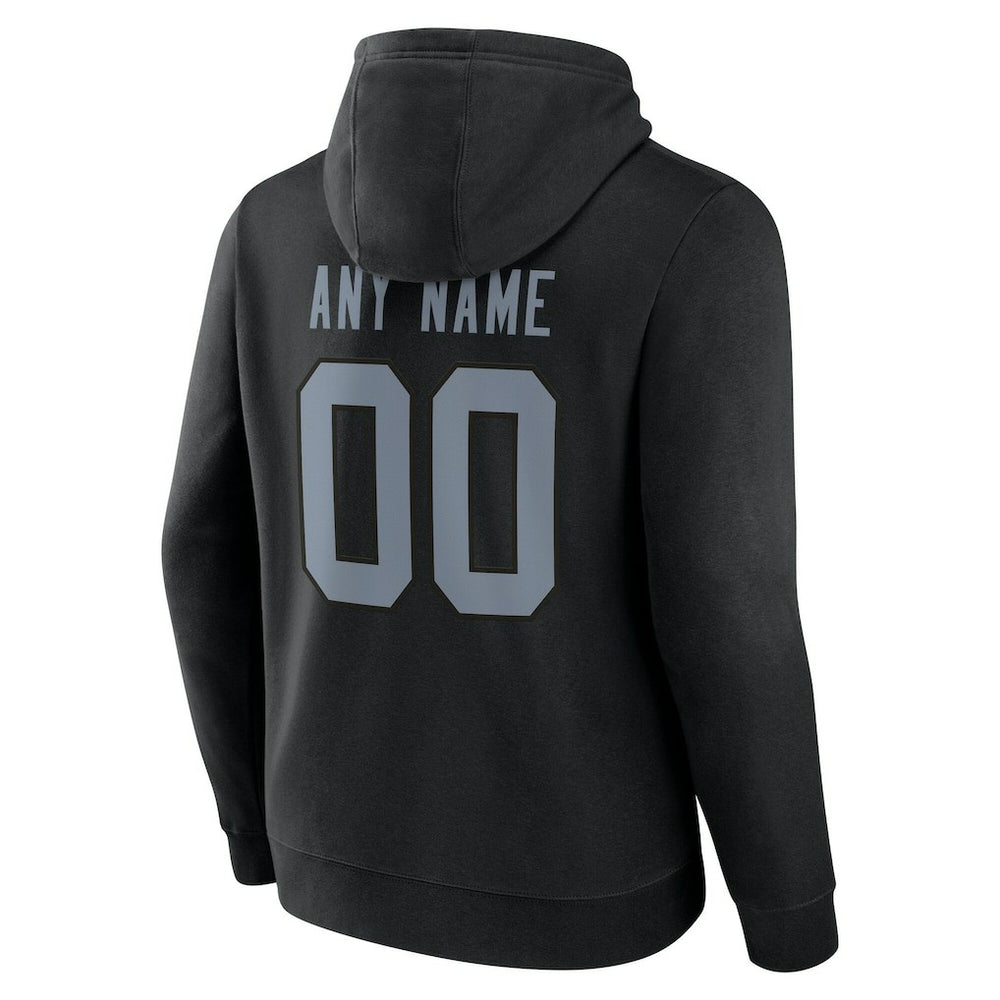 Las Vegas Raiders Team Authentic Personalized Name & Number Hoodie Black | NFL