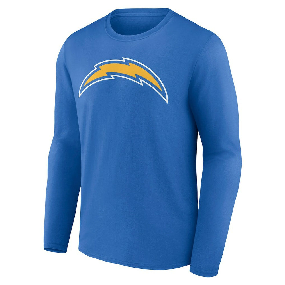 Los Angeles Chargers Team Authentic Personalized Name & Number Long Sleeve T-Shirt Powder Blue | NFL