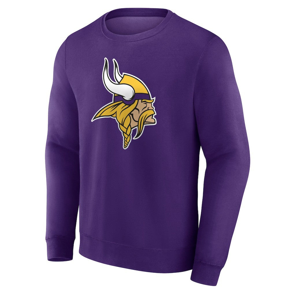 Minnesota Vikings Team Authentic Personalized Name & Number Sweatshirt Purple | NFL