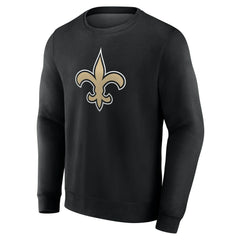 New Orleans Saints Team Authentic Personalized Name & Number Sweatshirt Black | NFL