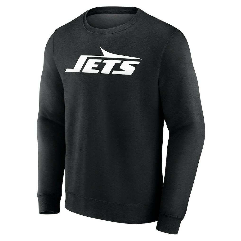 New York Jets Team Authentic Personalized Name & Number Sweatshirt Black | NFL