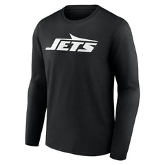 New York Jets Team Authentic Personalized Name & Number Long Sleeve T-Shirt Black | NFL