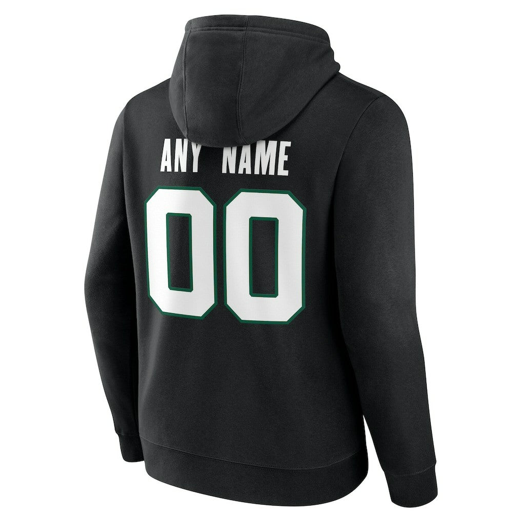 New York Jets Team Authentic Personalized Name & Number Hoodie Black | NFL