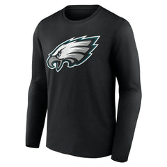 Philadelphia Eagles Team Authentic Personalized Name & Number Long Sleeve T-Shirt Black | NFL