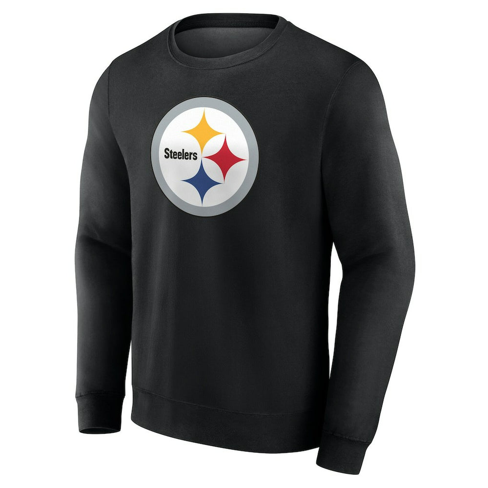 Pittsburgh Steelers Team Authentic Personalized Name & Number Sweatshirt Black | NFL