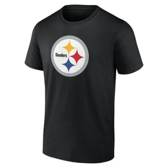 Pittsburgh Steelers Team Authentic Personalized Name & Number T-Shirt Black | NFL