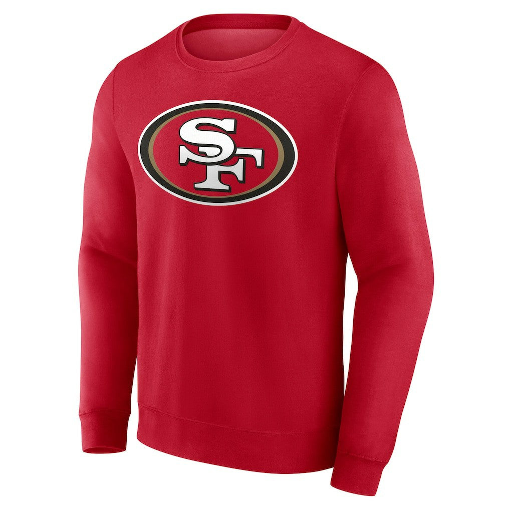 San Francisco 49ers Team Authentic Personalized Name & Number Sweatshirt Scarlet | NFL