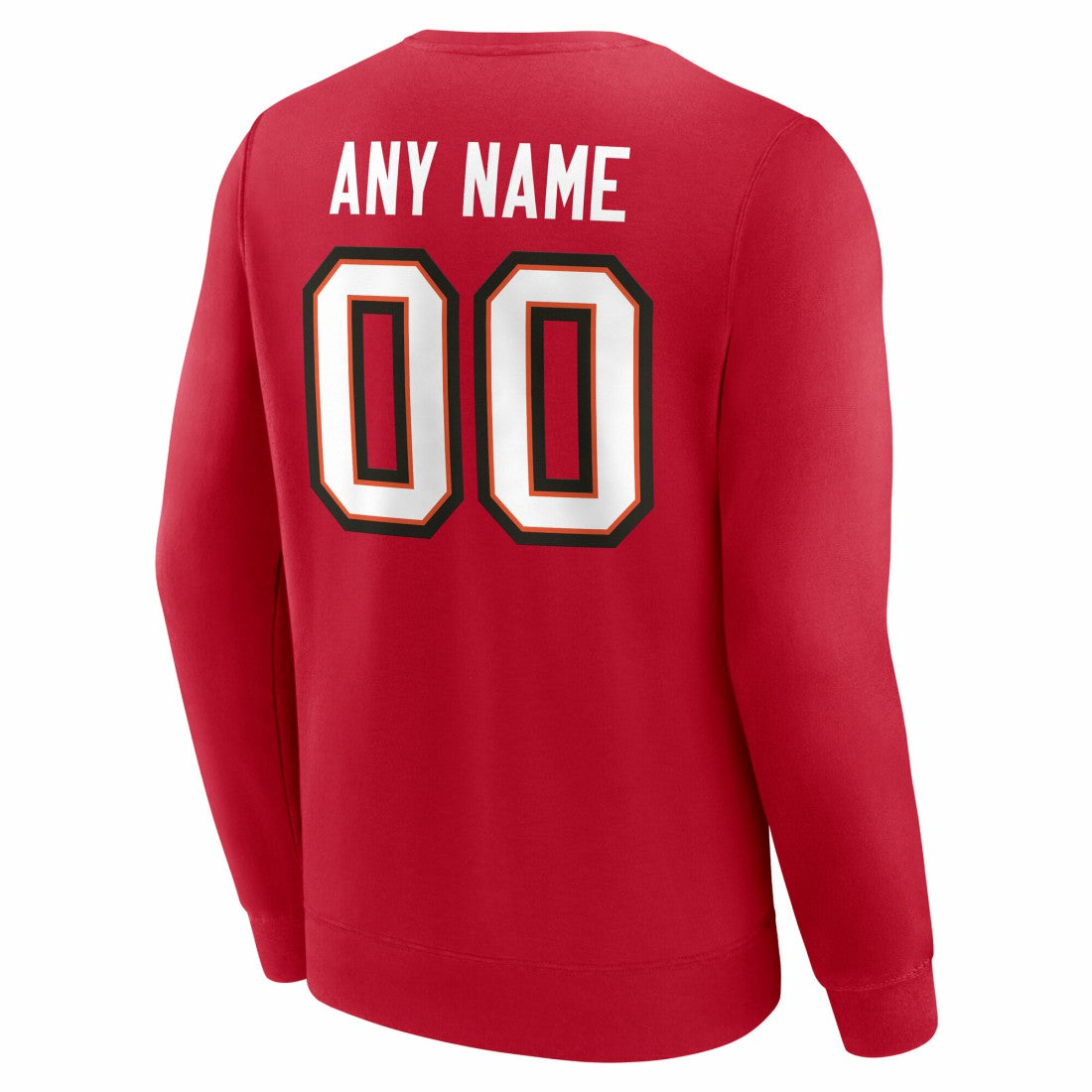 Tampa Bay Buccaneers Team Authentic Personalized Name & Number Sweatshirt Red | NFL