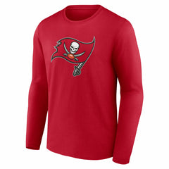 Tampa Bay Buccaneers Team Authentic Personalized Name & Number Long Sleeve T-Shirt Red | NFL