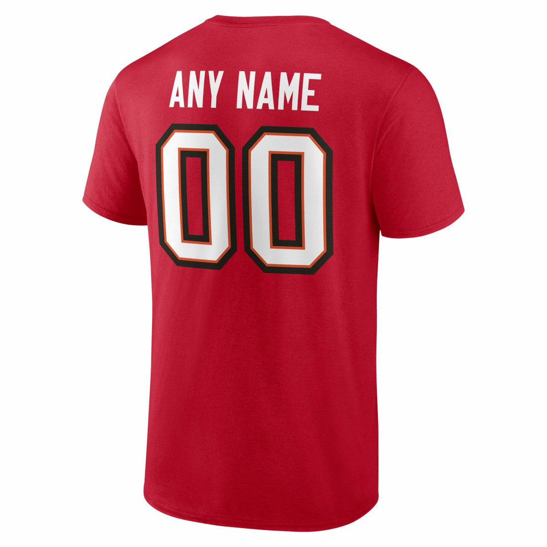 Tampa Bay Buccaneers Team Authentic Personalized Name & Number T-Shirt Red | NFL