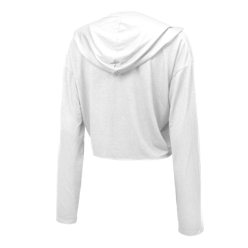 Drake Maye New England Patriots Majestic Threads Women's Glitter Wordmark Hoodie White | NFL