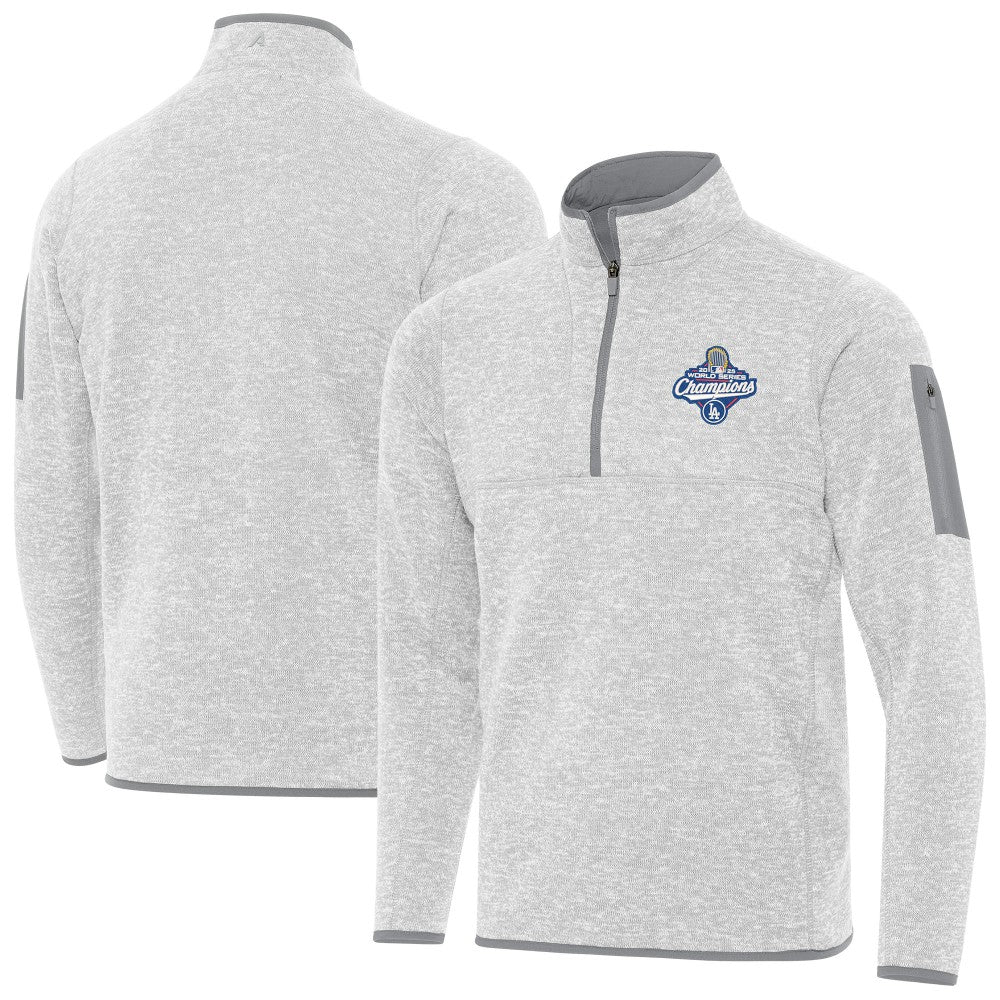 Los Angeles Dodgers Antigua Back-to-Back World Series Champions Fortune Quarter-Zip Pullover - MLB