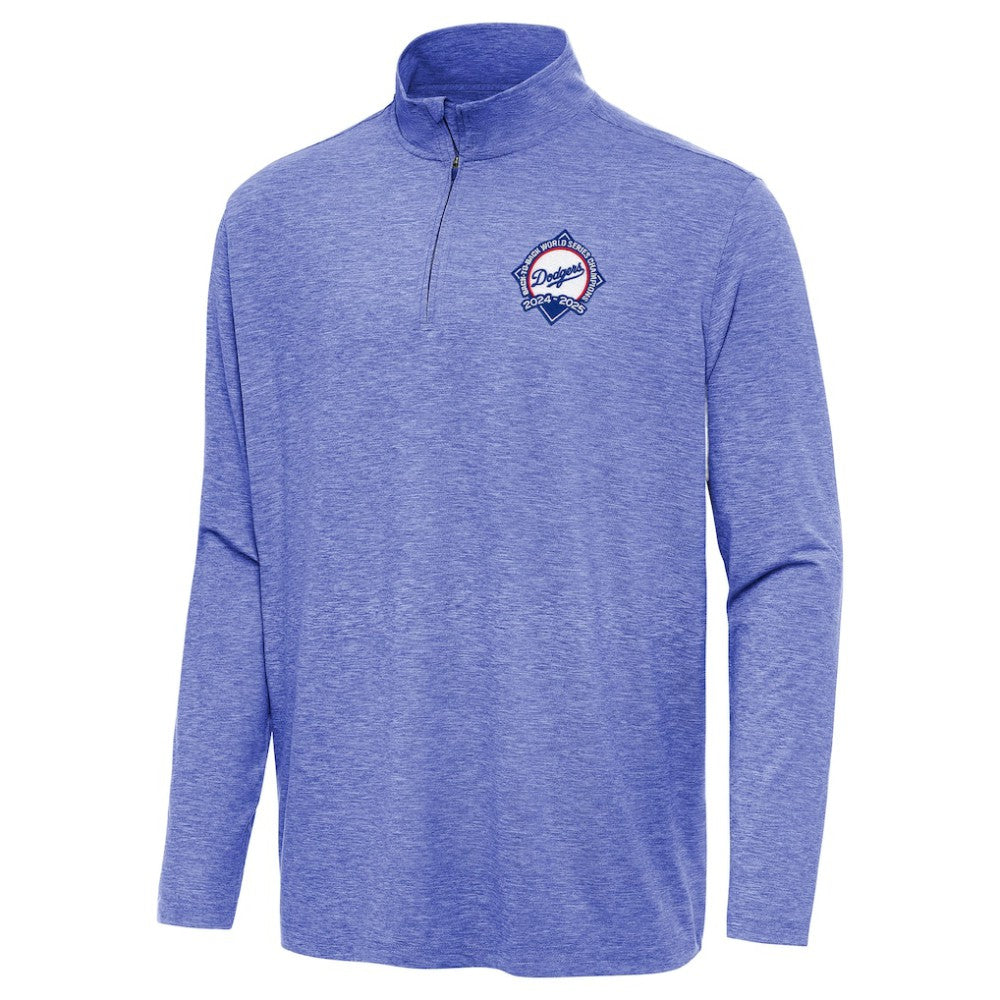 Los Angeles Dodgers Antigua Back-to-Back World Series Champions Hunk Quarter-Zip Pullover - MLB