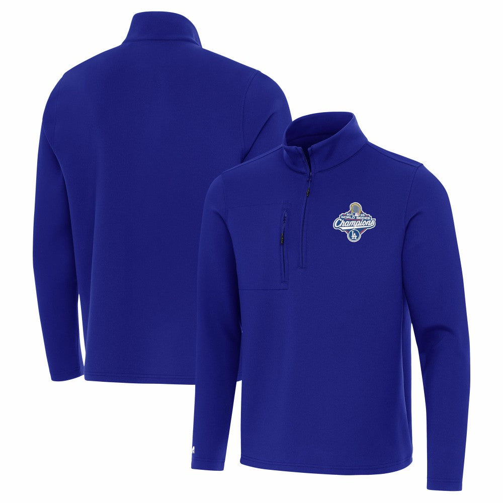 Los Angeles Dodgers Antigua 2025 World Series Champions Insider Quarter-Zip Pullover - MLB