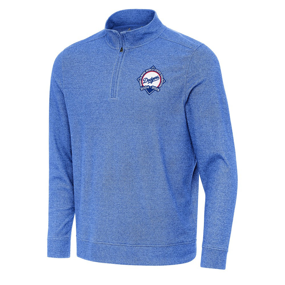 Los Angeles Dodgers Antigua Back-to-Back World Series Champions Subtle Quarter-Zip Pullover - MLB