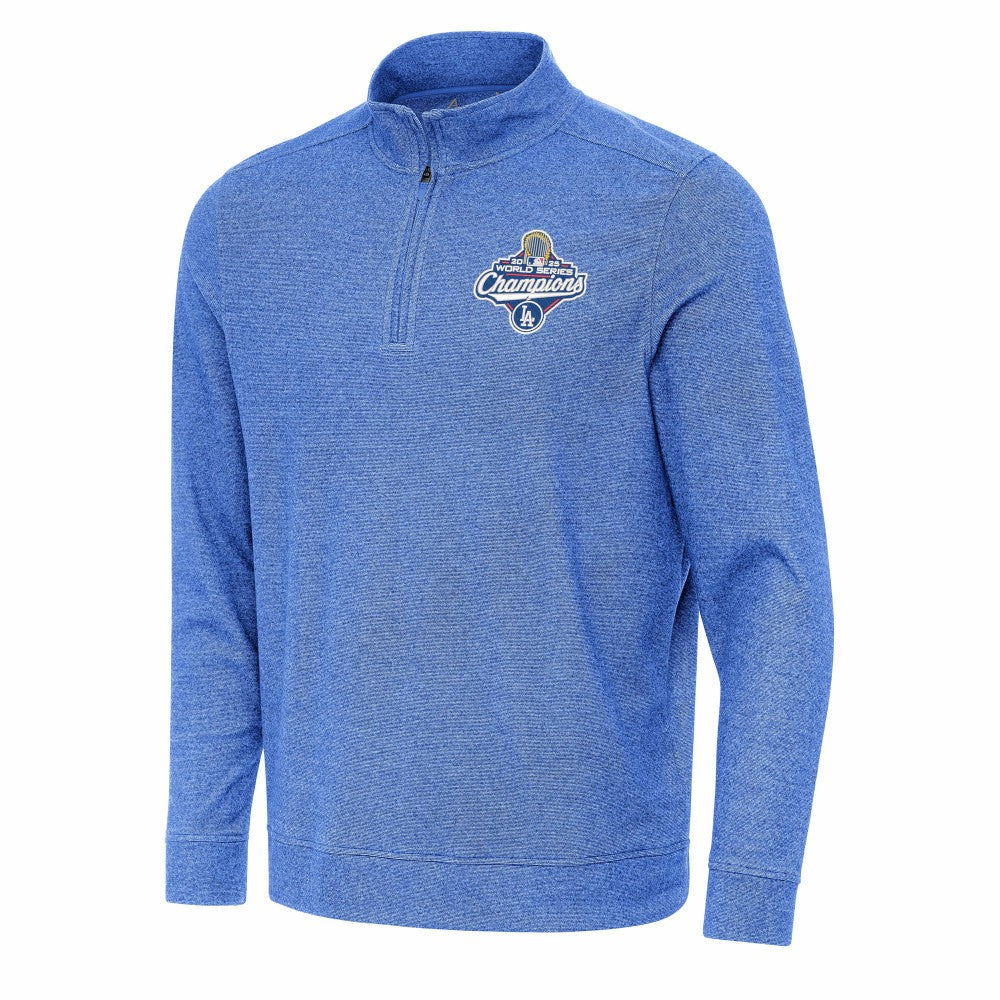 Los Angeles Dodgers Antigua 2025 World Series Champions Subtle Quarter-Zip Sweatshirt - MLB