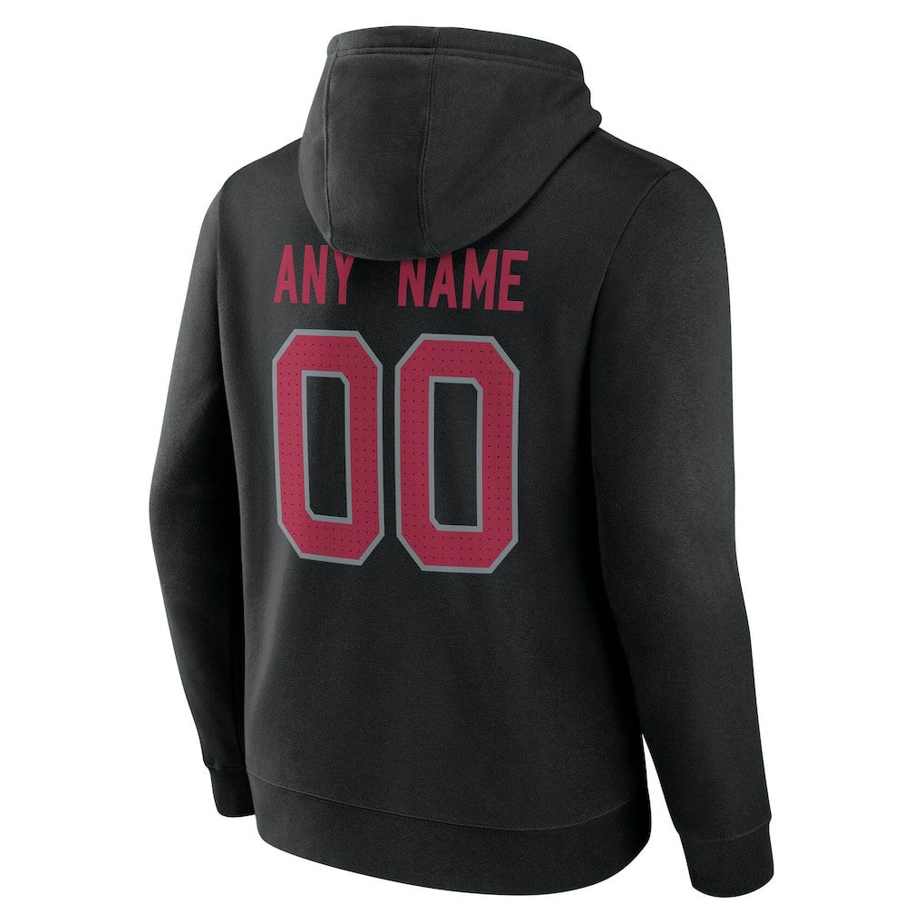 Arizona Cardinals Big & Tall Team Authentic Custom Hoodie Black | NFL