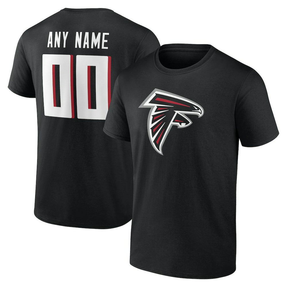 Atlanta Falcons Big & Tall Team Authentic Custom T-Shirt Black | NFL