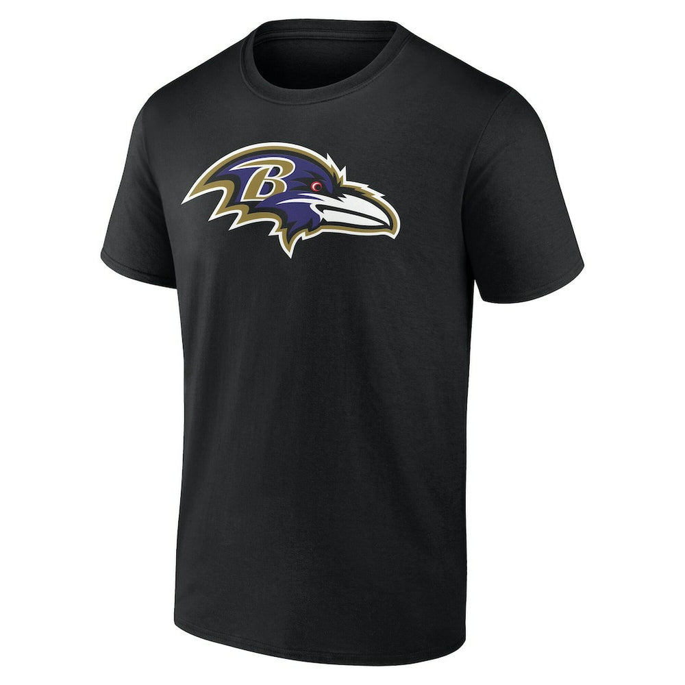 Baltimore Ravens Big & Tall Team Authentic Custom T-Shirt Black | NFL