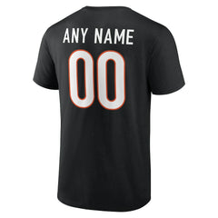 Cincinnati Bengals Big & Tall Team Authentic Custom T-Shirt Black | NFL