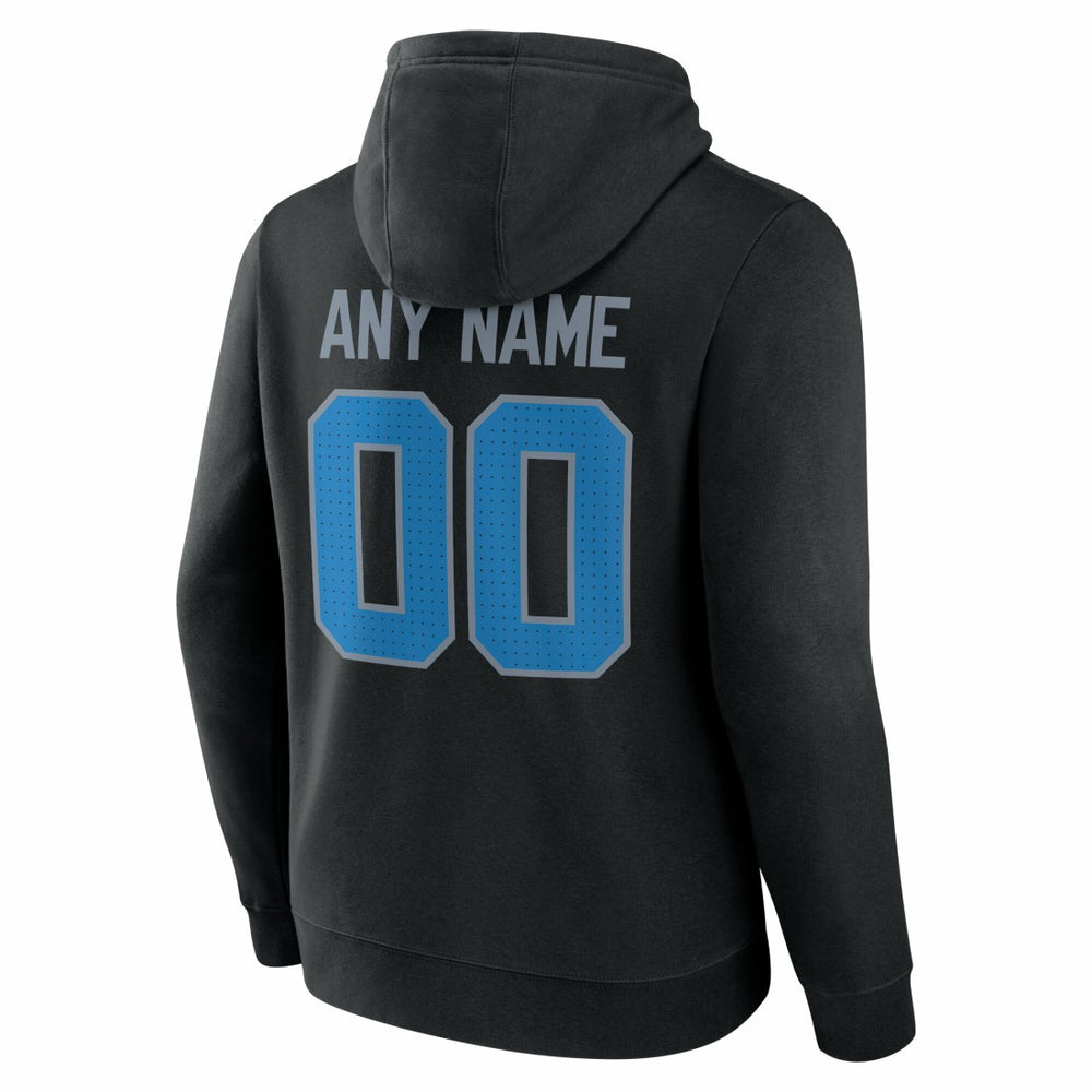 Detroit Lions Big & Tall Team Authentic Custom Hoodie Black | NFL