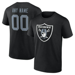 Las Vegas Raiders Big & Tall Team Authentic Custom T-Shirt Black | NFL