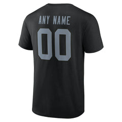 Las Vegas Raiders Big & Tall Team Authentic Custom T-Shirt Black | NFL