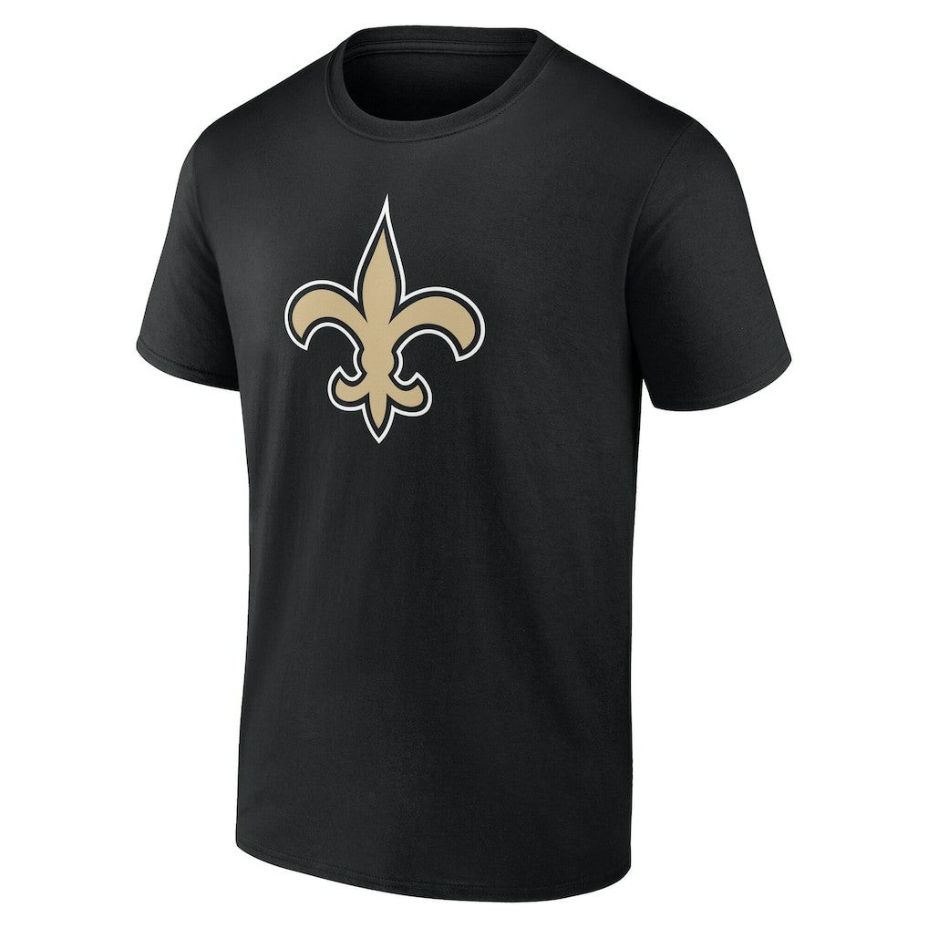 New Orleans Saints Big & Tall Team Authentic Custom T-Shirt Black | NFL