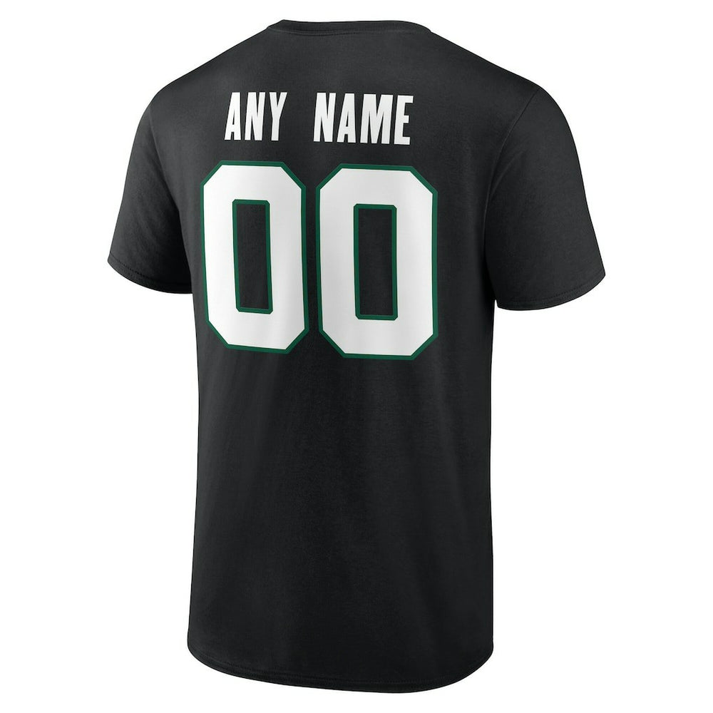 New York Jets Big & Tall Team Authentic Custom T-Shirt Black | NFL