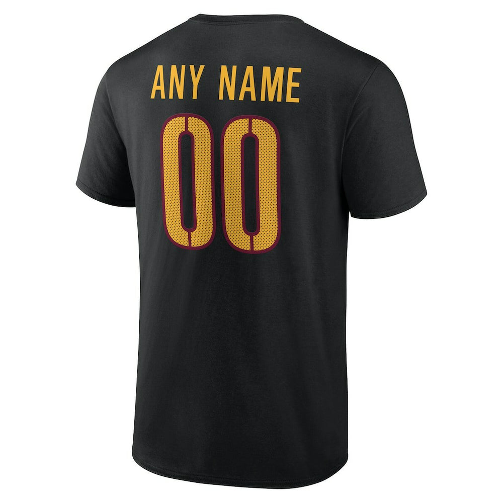 Washington Commanders Big & Tall Team Authentic Custom T-Shirt Black | NFL