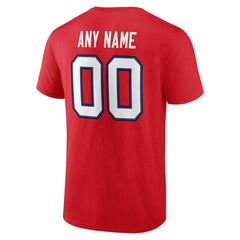 Buffalo Bills Big & Tall Team Authentic Custom T-Shirt Red | NFL