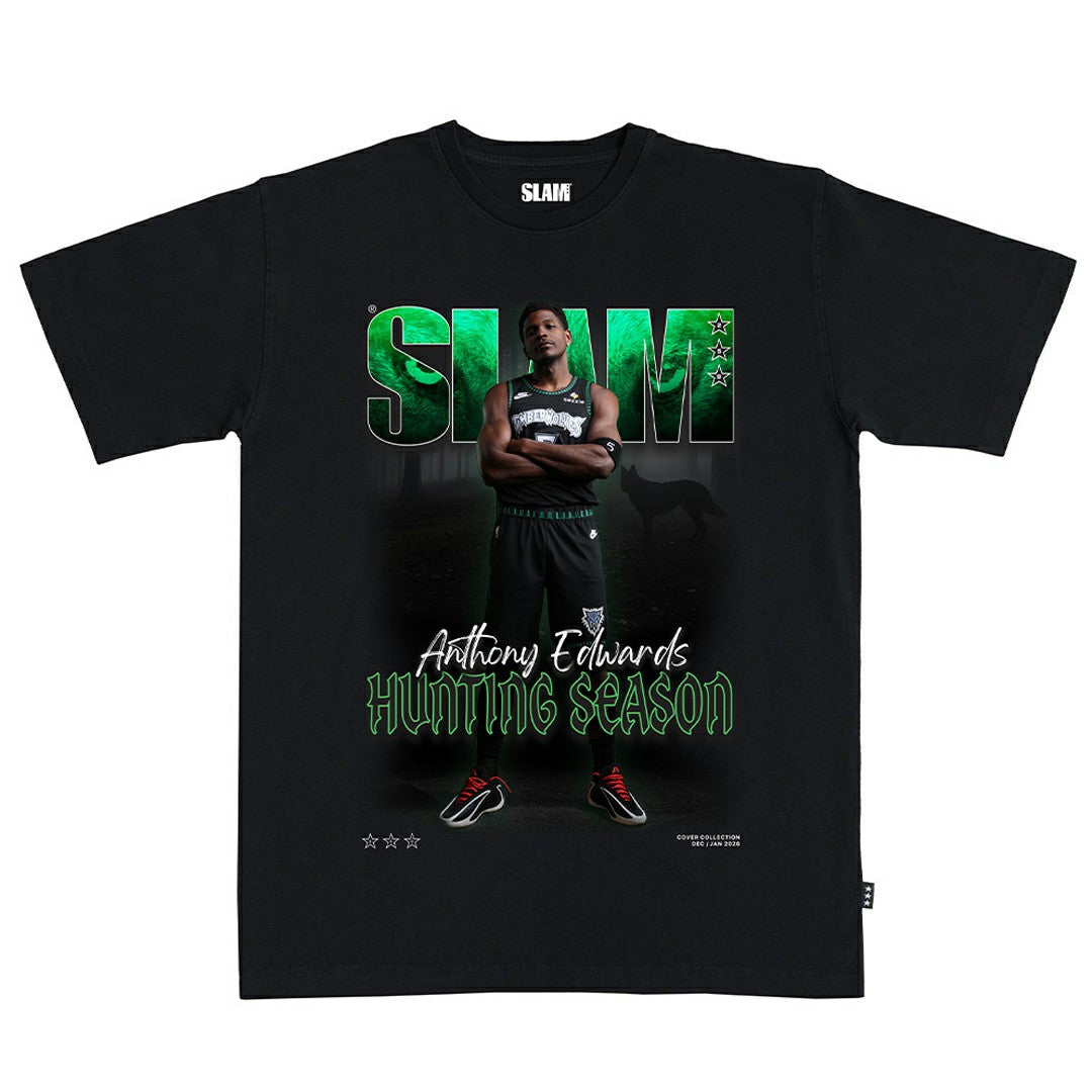 Anthony Edwards Minnesota Timberwolves SLAM Unisex Cover T-Shirt Black - NBA