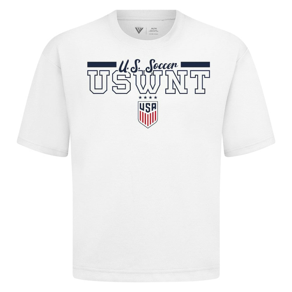 USWNT Levelwear Vanguard Luxe Signature T-Shirt White - FIFA World CUP