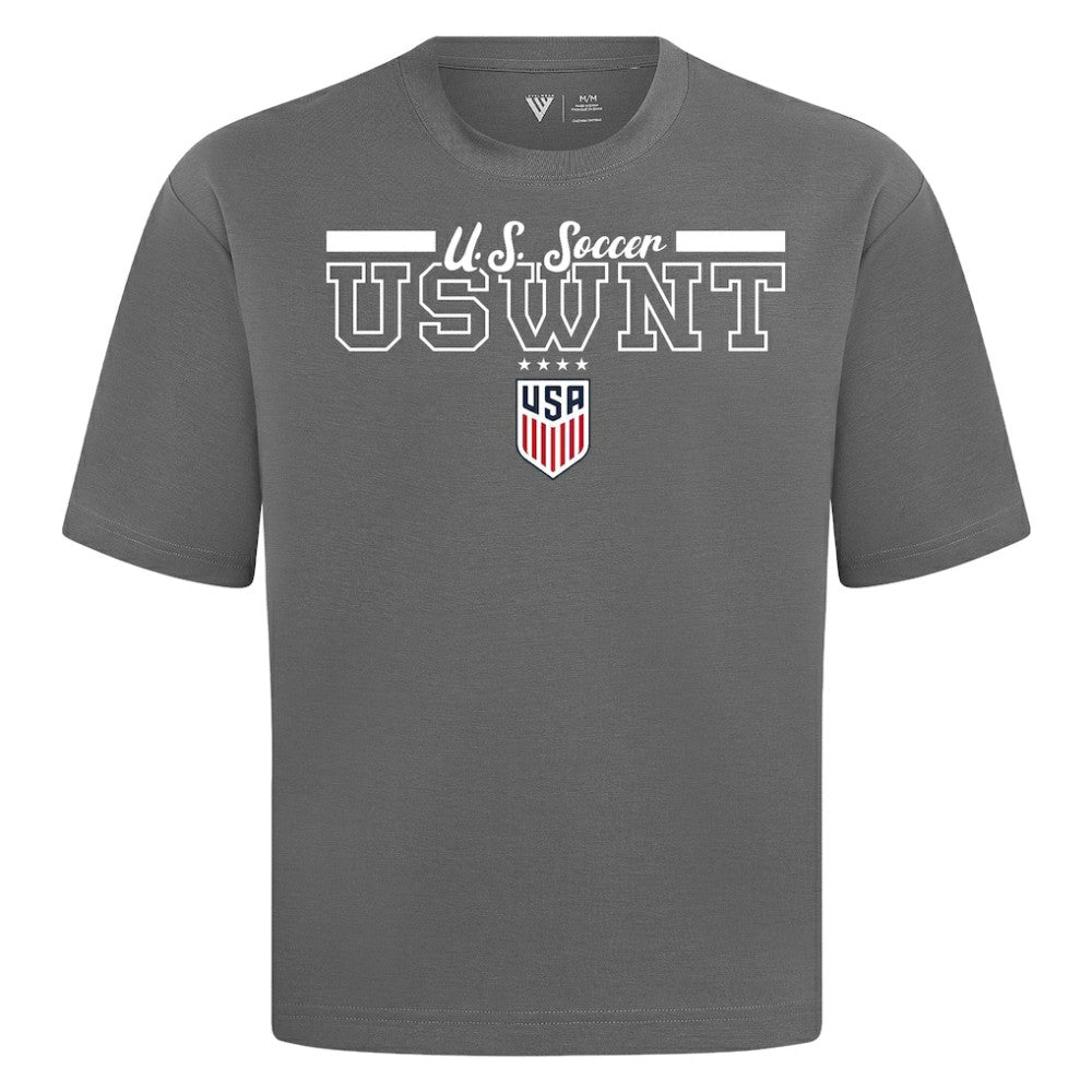 USWNT Levelwear Vanguard Luxe Signature T-Shirt Gray - FIFA World CUP