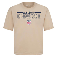 USWNT Levelwear Vanguard Luxe Signature T-Shirt Khaki - FIFA World CUP