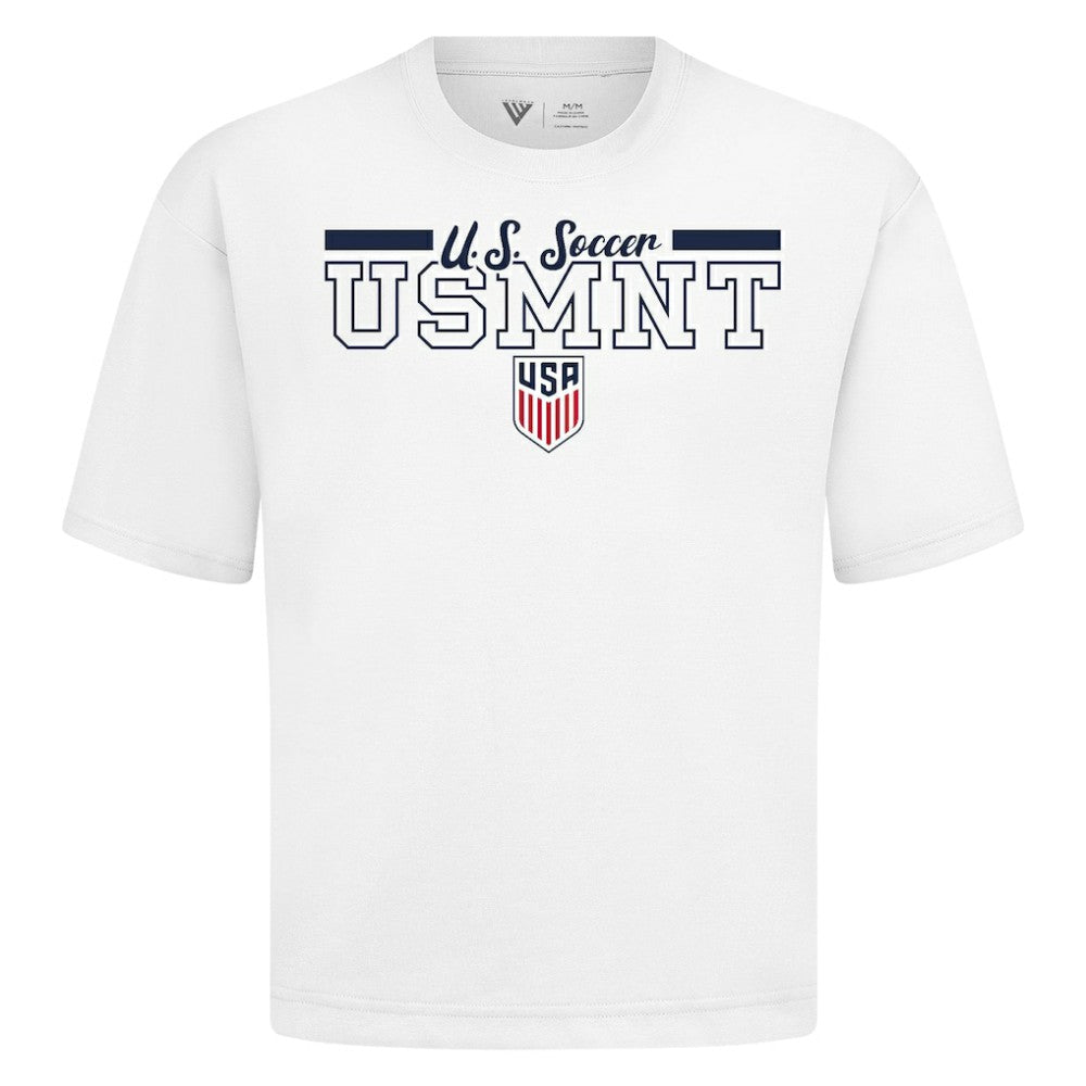 USMNT Levelwear Vanguard Luxe Signature T-Shirt White - FIFA World CUP