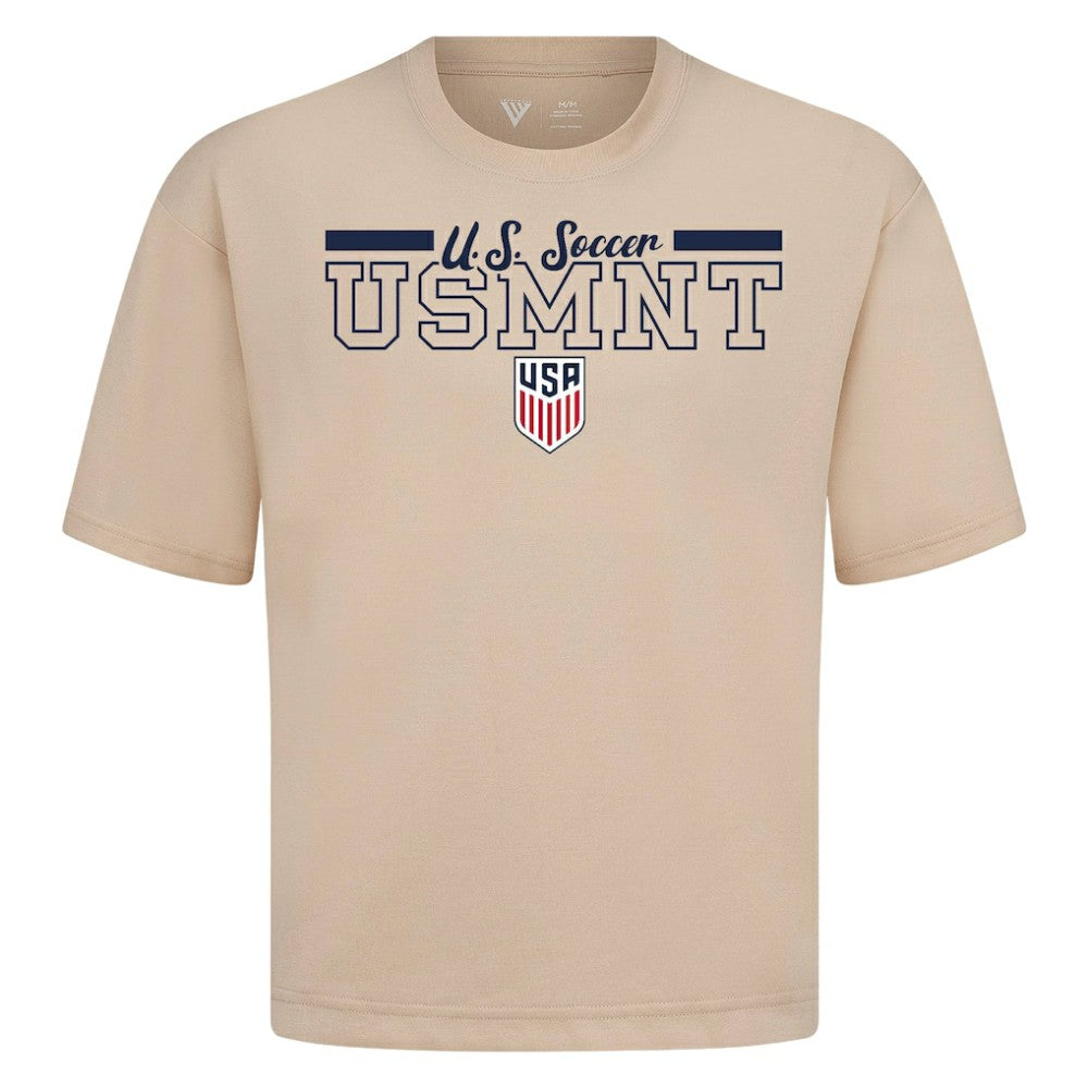 USMNT Levelwear Vanguard Luxe Signature T-Shirt Khaki - FIFA World CUP