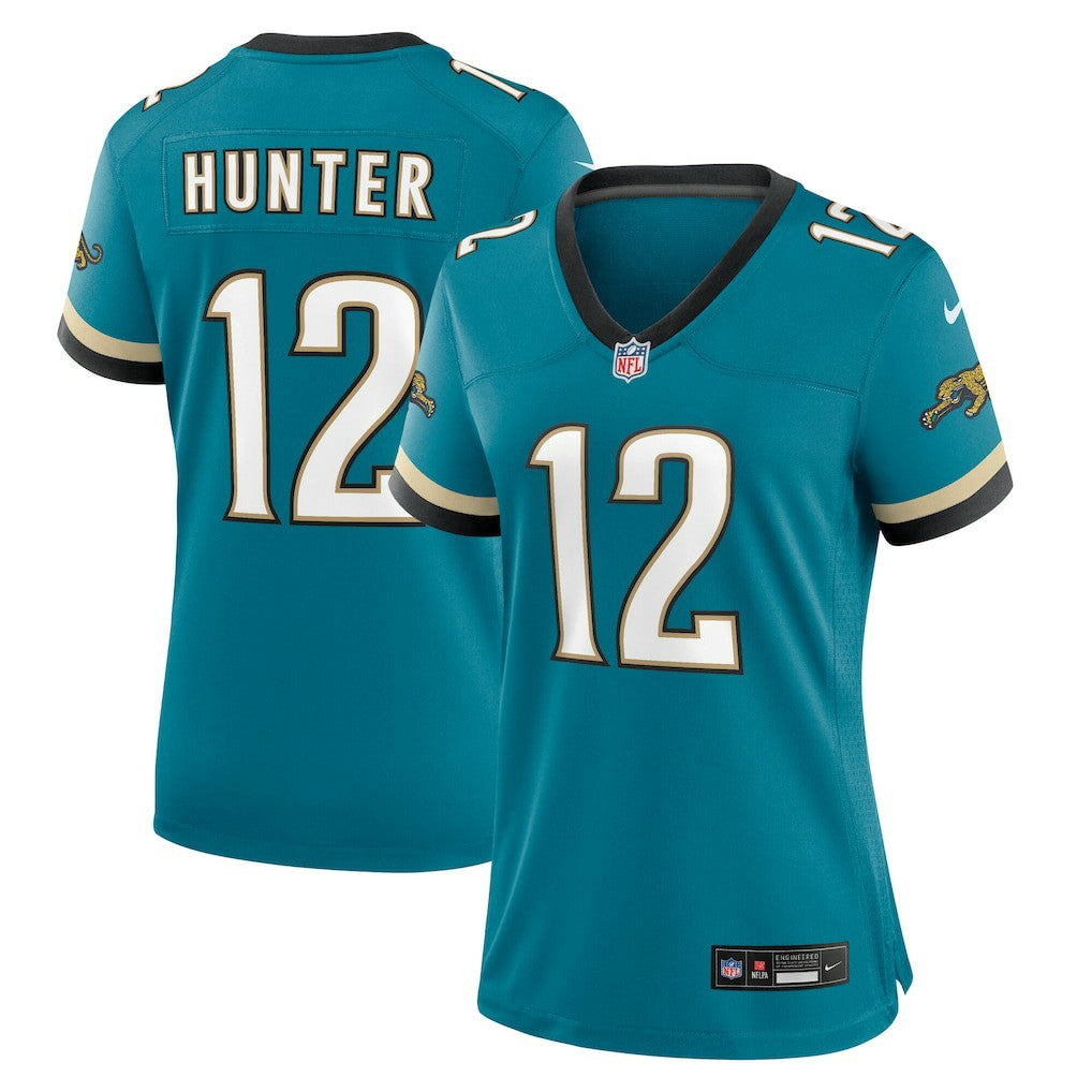 Travis Hunter Jacksonville Jaguars Women's Alternate 2 Prowler Throwback Game Jersey Teal | Nike for Sale