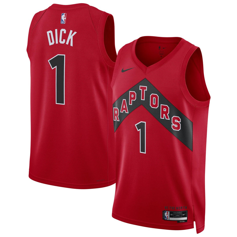 Gradey Dick Toronto Raptors Unisex Swingman Player Jersey Icon Edition Red - NBA